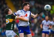 4 February 2024; Karl O'Connell of Monaghan in action against Dara Moynihan of Kerry during the Allianz Football League Division 1 match between Monaghan and Kerry at St Tiernach's Park in Clones, Monaghan. Photo by Sam Barnes/Sportsfile