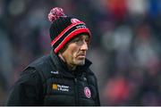 4 February 2024; Tyrone joint-manager Brian Dooher before the Allianz Football League Division 1 match between Derry and Tyrone at Celtic Park in Derry. Photo by Ramsey Cardy/Sportsfile