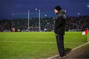 4 February 2024; Derry manager Mickey Harte during the Allianz Football League Division 1 match between Derry and Tyrone at Celtic Park in Derry. Photo by Ramsey Cardy/Sportsfile