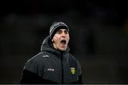 4 February 2024; Donegal manager Jim McGuinness during the Allianz Football League Division 2 match between Cavan and Donegal at Kingspan Breffni in Cavan. Photo by Stephen McCarthy/Sportsfile