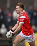 4 February 2024; Ciaran Keenan of Louth during the Allianz Football League Division 2 match between Louth and Cork at DEFY Páirc Mhuire in Ardee, Louth. Photo by Ben McShane/Sportsfile