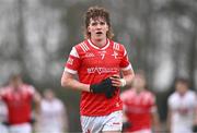4 February 2024; Ciaran Murphy of Louth during the Allianz Football League Division 2 match between Louth and Cork at DEFY Páirc Mhuire in Ardee, Louth. Photo by Ben McShane/Sportsfile
