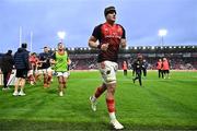 3 February 2024; Alex Kendellen of Munster leads his team back to the dressing room before the international rugby friendly match between Munster and Crusaders at SuperValu Páirc Uí Chaoimh in Cork. Photo by Sam Barnes/Sportsfile