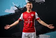 2 February 2024; Jamie Lennon poses for a portrait during a St Patrick's Athletic squad portraits session at Richmond Park in Dublin. Photo by Stephen McCarthy/Sportsfile