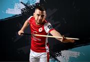 2 February 2024; Aaron Bolger poses for a portrait during a St Patrick's Athletic squad portraits session at Richmond Park in Dublin. Photo by Stephen McCarthy/Sportsfile