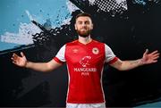 2 February 2024; Conor Keeley poses for a portrait during a St Patrick's Athletic squad portraits session at Richmond Park in Dublin. Photo by Stephen McCarthy/Sportsfile