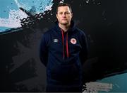 2 February 2024; Manager Jon Daly poses for a portrait during a St Patrick's Athletic squad portraits session at Richmond Park in Dublin. Photo by Stephen McCarthy/Sportsfile