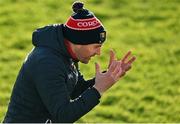 5 February 2024; Cork manager Shane Ronayne reacts during the 2024 Lidl Ladies National Football League Division 1 Round 3 match between Kerry and Cork at Austin Stack Park in Tralee, Kerry. Photo by Brendan Moran/Sportsfile