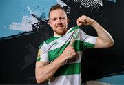 3 February 2024; Sean Hoare poses for a portrait during a Shamrock Rovers squad portraits session at Tallaght Stadium in Dublin. Photo by Stephen McCarthy/Sportsfile