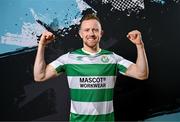 3 February 2024; Sean Hoare poses for a portrait during a Shamrock Rovers squad portraits session at Tallaght Stadium in Dublin. Photo by Stephen McCarthy/Sportsfile
