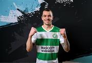 3 February 2024; Sean Kavanagh poses for a portrait during a Shamrock Rovers squad portraits session at Tallaght Stadium in Dublin. Photo by Stephen McCarthy/Sportsfile