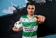 3 February 2024; Graham Burke poses for a portrait during a Shamrock Rovers squad portraits session at Tallaght Stadium in Dublin. Photo by Stephen McCarthy/Sportsfile