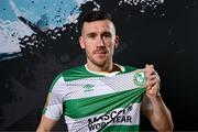 3 February 2024; Aaron Greene poses for a portrait during a Shamrock Rovers squad portraits session at Tallaght Stadium in Dublin. Photo by Stephen McCarthy/Sportsfile