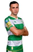3 February 2024; Aaron McEneff poses for a portrait during a Shamrock Rovers FC squad portraits session at Tallaght Stadium in Dublin. Photo by Tyler Miller/Sportsfile