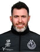 3 February 2024; Manager Stephen Bradley poses for a portrait during a Shamrock Rovers FC squad portraits session at Tallaght Stadium in Dublin. Photo by Tyler Miller/Sportsfile