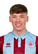 1 February 2024; Oisin Gallagher during a Drogheda United squad portraits session at Weavers Park in Drogheda, Louth. Photo by Seb Daly/Sportsfile