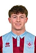 1 February 2024; Killian Cailloce during a Drogheda United squad portraits session at Weavers Park in Drogheda, Louth. Photo by Seb Daly/Sportsfile