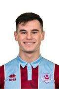 1 February 2024; Evan Weir during a Drogheda United squad portraits session at Weavers Park in Drogheda, Louth. Photo by Seb Daly/Sportsfile