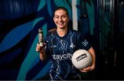 6 February 2024; Dublin ladies footballer Martha Byrne is pictured as GetPRO, a new high protein range from Danone, today announced that they are the new Official Protein Partner of Dublin GAA. To celebrate today’s announcement, GetPRO are hosting a special pop-up on Grafton Street from 15th to 18th February, where you can “Beat the PRO”! Anyone who participates will also be in with a chance to win some amazing prizes which include Dublin GAA signed merchandise and a walking treadmill. Photo by David Fitzgerald/Sportsfile