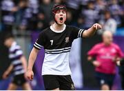 6 February 2024; Eoghan Hearne of Newbridge College during the Bank of Ireland Leinster Schools Junior Cup Round 1 match between Newbridge College and Terenure College at Energia Park in Dublin. Photo by Harry Murphy/Sportsfile