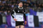6 February 2024; Luke Kelly of Newbridge College during the Bank of Ireland Leinster Schools Junior Cup Round 1 match between Newbridge College and Terenure College at Energia Park in Dublin. Photo by Harry Murphy/Sportsfile