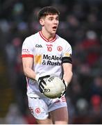 4 February 2024; Niall Devlin of Tyrone during the Allianz Football League Division 1 match between Derry and Tyrone at Celtic Park in Derry. Photo by Ramsey Cardy/Sportsfile