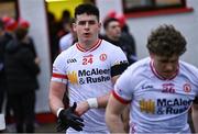 4 February 2024; Michael McGleenan of Tyrone before the Allianz Football League Division 1 match between Derry and Tyrone at Celtic Park in Derry. Photo by Ramsey Cardy/Sportsfile