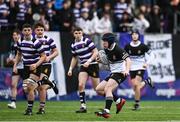 6 February 2024; Charlie Byrne of Newbridge College makes a break during the Bank of Ireland Leinster Schools Junior Cup Round 1 match between Newbridge College and Terenure College at Energia Park in Dublin. Photo by Harry Murphy/Sportsfile