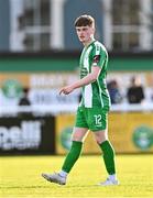5 February 2024; Jamie Duggan of Bray Wanderers during the PTSB Leinster Senior Cup match between Bray Wanderers and Shelbourne at Carlisle Grounds in Bray, Wicklow. Photo by Ben McShane/Sportsfile