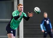 7 February 2024; Ciarán Frawley during an Ireland Rugby squad training session at the IRFU High Performance Centre at the Sport Ireland Campus in Dublin. Photo by Harry Murphy/Sportsfile