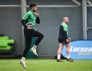 7 February 2024; Hugo Keenan during an Ireland Rugby squad training session at the IRFU High Performance Centre at the Sport Ireland Campus in Dublin. Photo by Harry Murphy/Sportsfile