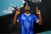 6 February 2024; Romeo Akachukwu poses for a portrait during a Waterford FC squad portraits session at SETU Arena in Waterford. Photo by Sam Barnes/Sportsfile