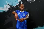6 February 2024; Romeo Akachukwu poses for a portrait during a Waterford FC squad portraits session at SETU Arena in Waterford. Photo by Sam Barnes/Sportsfile