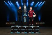 7 February 2024; Galway United manager John Caulfield, left, and Conor McCormack of Galway United at the launch of the SSE Airtricity League of Ireland 2024 season held at Vicar Street in Dublin. Photo by Stephen McCarthy/Sportsfile