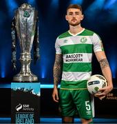 7 February 2024; Lee Grace of Shamrock Rovers at the launch of the SSE Airtricity League of Ireland 2024 season held at Vicar Street in Dublin. Photo by Stephen McCarthy/Sportsfile