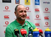 7 February 2024; Ireland assistant coach Mike Catt during an Ireland Rugby media conference at the Sport Ireland Campus Conference Centre in Dublin. Photo by Harry Murphy/Sportsfile