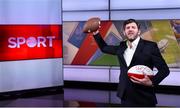 8 February 2024; Former Ireland rugby player Shane Horgan at the launch of Virgin Media Television’s Super Sunday of Sport at Virgin Media Television Studios in Ballymount, Dublin. On Sunday 11th February Virgin Media Television will have coverage of Ireland v Italy in the Guinness 6 Nations followed by coverage of Super Bowl LVIII. Photo by Piaras Ó Mídheach/Sportsfile