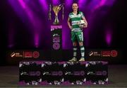 7 February 2024; Áine O'Gorman of Shamrock Rovers at the launch of the SSE Airtricity League of Ireland 2024 season held at Vicar Street in Dublin. Photo by Stephen McCarthy/Sportsfile