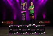 7 February 2024; Erin McLaughlin of Peamount United at the launch of the SSE Airtricity League of Ireland 2024 season held at Vicar Street in Dublin. Photo by Stephen McCarthy/Sportsfile