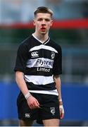 7 February 2024; Sean Stone of Cistercian College Roscrea during Bank of Ireland Leinster Schools Junior Cup Round 1 match between Cistercian College Roscrea and Blackrock College at Energia Park in Dublin. Photo by Tyler Miller/Sportsfile