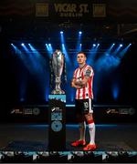 7 February 2024; Patrick McEleney of Derry City at the launch of the SSE Airtricity League of Ireland 2024 season held at Vicar Street in Dublin. Photo by Stephen McCarthy/Sportsfile