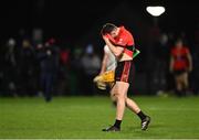 7 February 2024; Peter McGarry of UCC after his side's defeat in the Electric Ireland Higher Education GAA Fitzgibbon Cup quarter-final match between UL and UCC at University of Limerick Grounds in Limerick. Photo by Piaras Ó Mídheach/Sportsfile