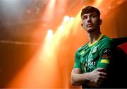 7 February 2024; Andy Spain of Kerry FC at the launch of the SSE Airtricity League of Ireland 2024 season held at Vicar Street in Dublin. Photo by Sam Barnes/Sportsfile