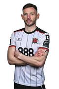 8 February 2024; Andy Boyle poses for a portrait during a Dundalk FC squad portraits session at Oriel Park in Dundalk. Photo by Ben McShane/Sportsfile