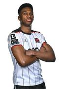 8 February 2024; Mayowa Animasahun poses for a portrait during a Dundalk FC squad portraits session at Oriel Park in Dundalk. Photo by Ben McShane/Sportsfile