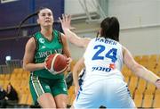 8 February 2024; Sarah Hickey of Ireland in action against Daniel Raber of Israel during the FIBA Women's EuroBasket Championship Qualifier match between Israel and Ireland at the Rimi Olympic Centre in Riga, Latvia. Photo by Oksana Dzadan/Sportsfile