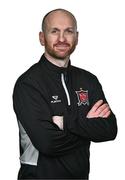 8 February 2024; Manager Stephen O'Donnell poses for a portrait during a Dundalk FC squad portraits session at Oriel Park in Dundalk. Photo by Ben McShane/Sportsfile