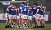 8 February 2024; The St Mary's College huddle during the Bank of Ireland Leinster Schools Junior Cup Round 1 match between St Mary's College and Clongowes Wood College at Energia Park in Dublin. Photo by Daire Brennan/Sportsfile
