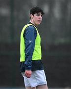 8 February 2024; Gavan Fagan of St Mary’s College ahead of the Bank of Ireland Leinster Schools Junior Cup Round 1 match between St Mary's College and Clongowes Wood College at Energia Park in Dublin. Photo by Daire Brennan/Sportsfile