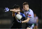 8 February 2024; Paul Keaney of University of Limerick, right, in action against Sam Callinan of UCD during the Electric Ireland Higher Education GAA Sigerson Cup semi-final match between UCD and University of Limerick at the SETU Carlow Campus in Carlow. Photo by David Fitzgerald/Sportsfile